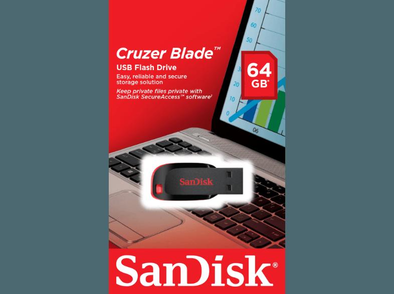 SANDISK 114925 Cruzer Blade SDCZ50-064G-B35 USB Flash-Laufwerk, SANDISK, 114925, Cruzer, Blade, SDCZ50-064G-B35, USB, Flash-Laufwerk