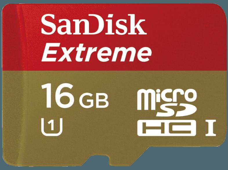 SANDISK 123819 MSDHC EXTREME PLUS U3   ADAPTER microSDHC 16 GB