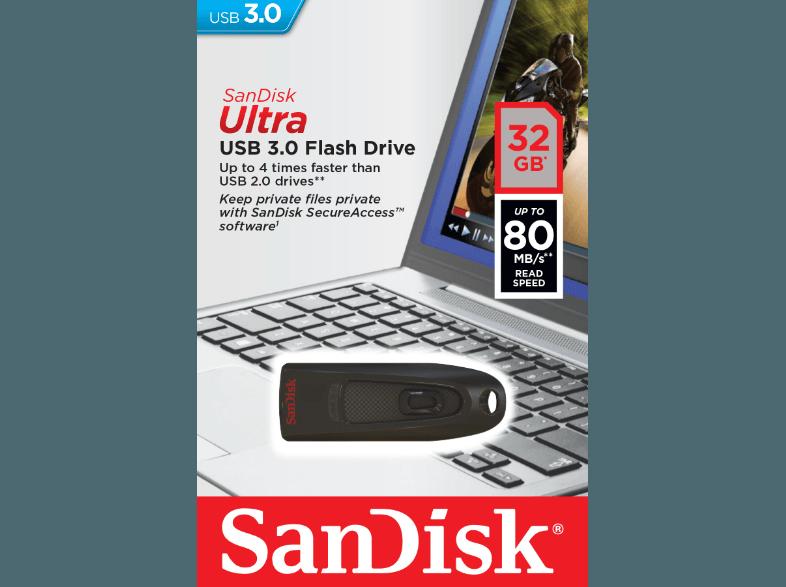 SANDISK 123835 Ultra SDCZ48-032G-U46 USB Flash-Laufwerk, SANDISK, 123835, Ultra, SDCZ48-032G-U46, USB, Flash-Laufwerk