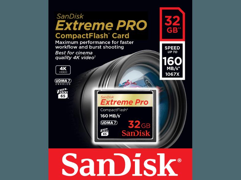 SANDISK 123843 Extreme Pro , 1067x, 32 GB