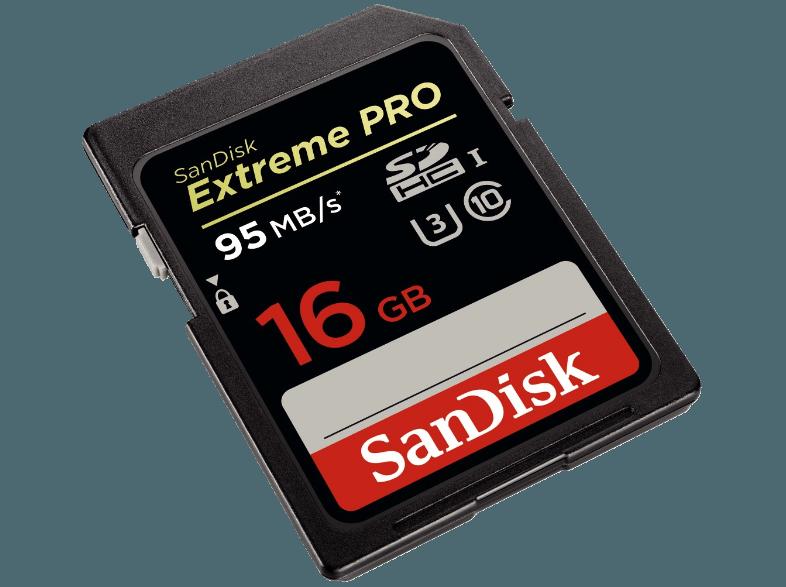 SANDISK SDHC Extreme Pro 16GB Class 10 U3 95MB/Sec , Class 10, 16 GB, SANDISK, SDHC, Extreme, Pro, 16GB, Class, 10, U3, 95MB/Sec, Class, 10, 16, GB