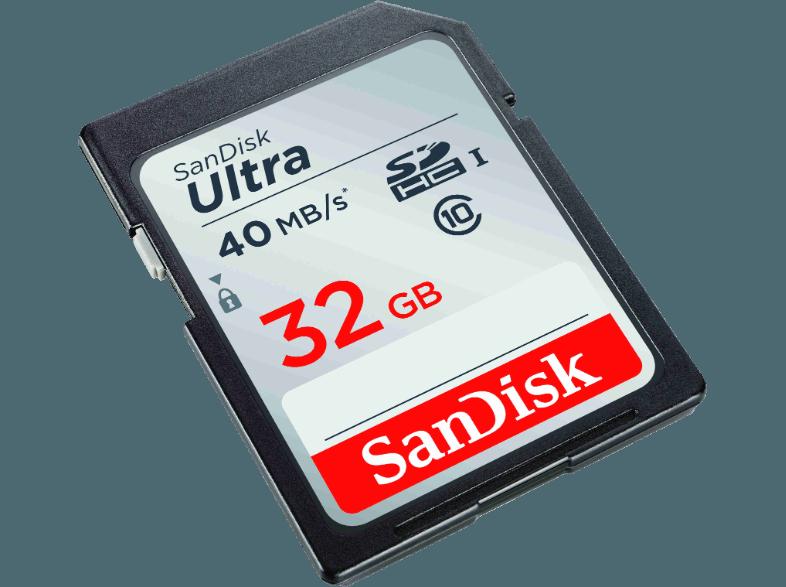 SANDISK SDHC Speicherkarte Ultra 32 GB Class 10 UHS-I , Class 10, 32 GB