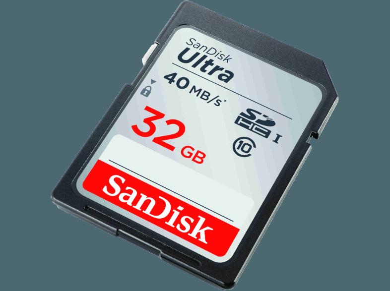 SANDISK SDHC Speicherkarte Ultra 32 GB Class 10 UHS-I , Class 10, 32 GB
