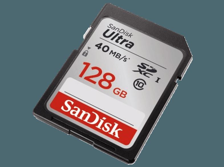 SANDISK SDXC Ultra 128GB, Class 10, UHS-I, 40MB/s , Class 10, 128 GB