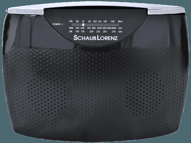 SCHAUB LORENZ RT242  (Analog Tuner, FM, MW, LW, Schwarz/Silber)