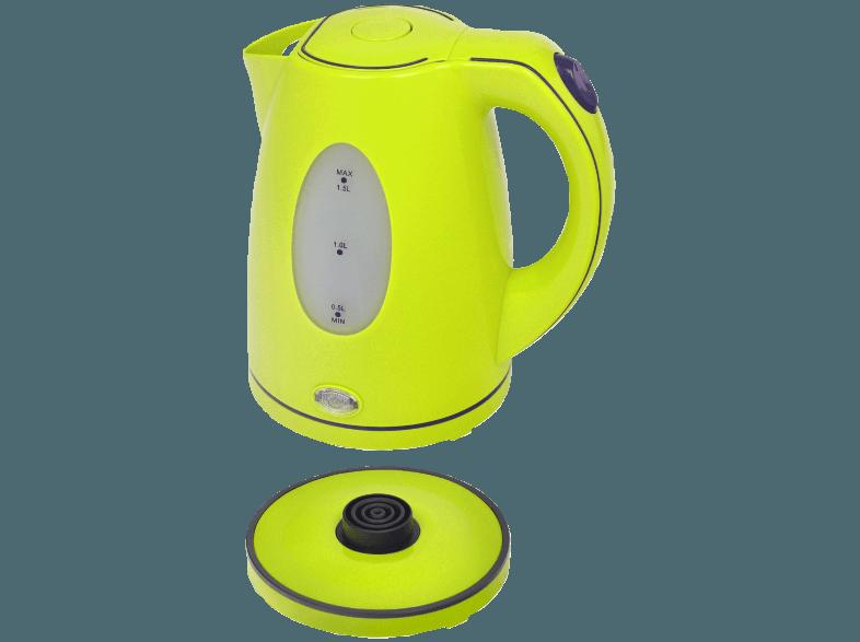 SCHOTT WK 5010 Wasserkocher Gelb/Grün (2200 Watt, 1.5 Liter)