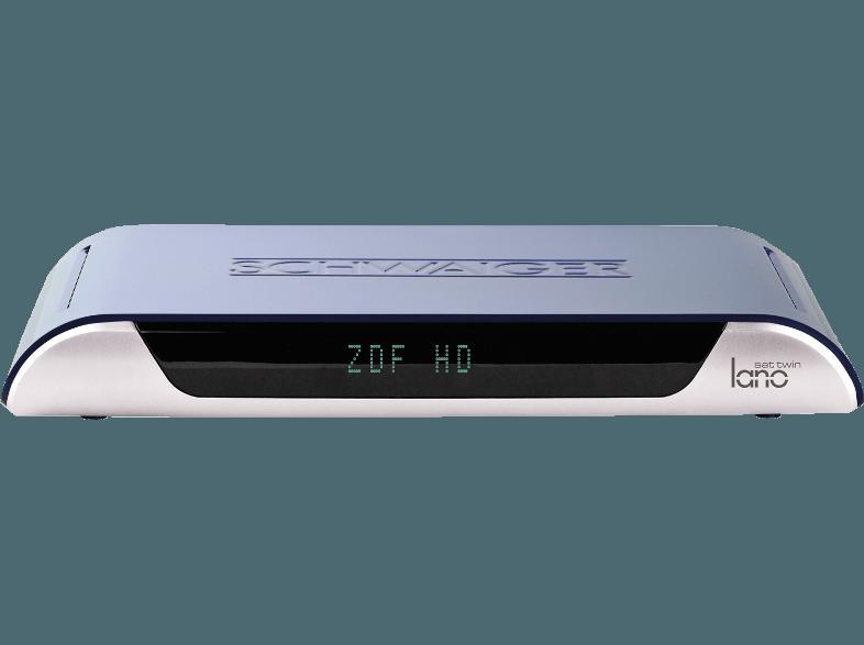 SCHWAIGER DSR 603 M Sat-Anlage (PVR-Funktion, Twin Tuner, DVB-S, Dunkelblau)