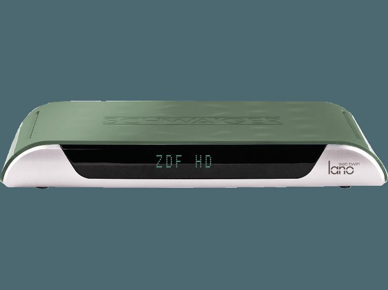 SCHWAIGER DSR 603 W Sat-Anlage (PVR-Funktion, Twin Tuner, DVB-S, Grün/Blau)