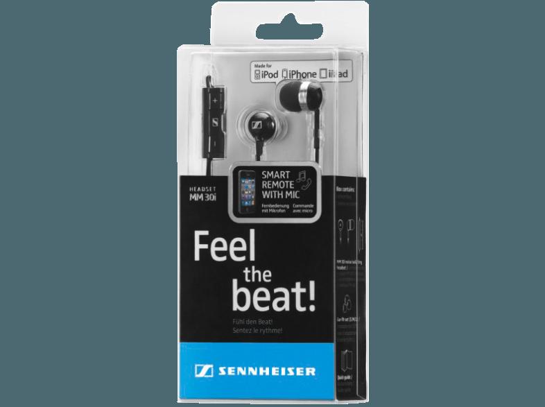 SENNHEISER MM 30 I Kopfhörer Schwarz, SENNHEISER, MM, 30, I, Kopfhörer, Schwarz