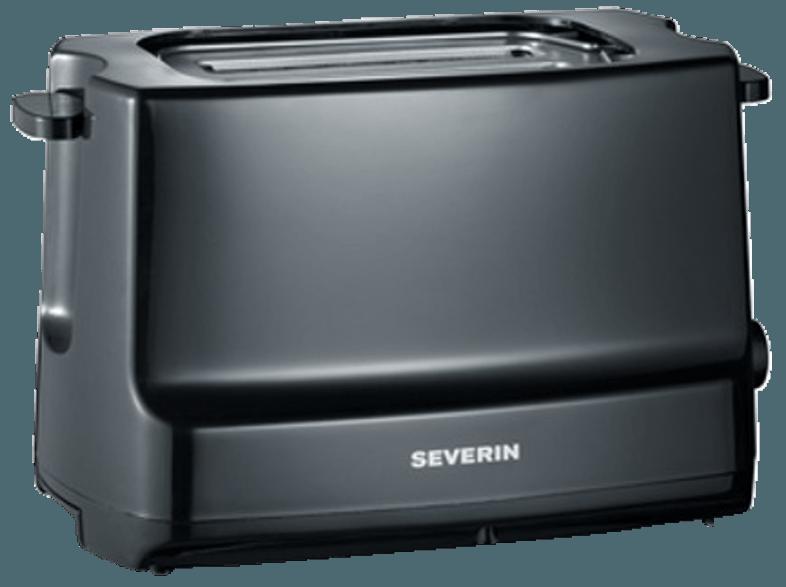 SEVERIN AT 2281 Toaster Schwarz (800 Watt, Schlitze: 2)