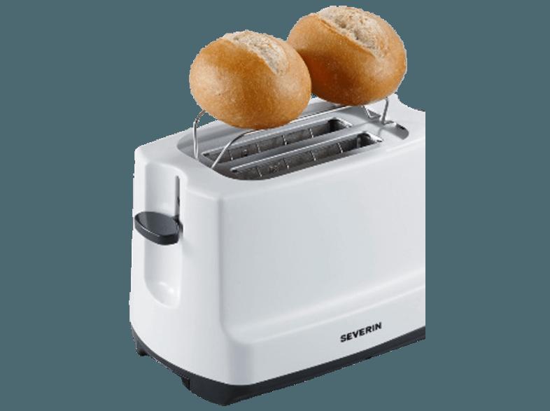SEVERIN AT 2289 Toaster Weiß/Grau (800 Watt, Schlitze: 2)