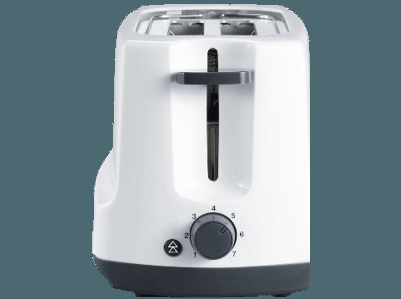 SEVERIN AT 2289 Toaster Weiß/Grau (800 Watt, Schlitze: 2)