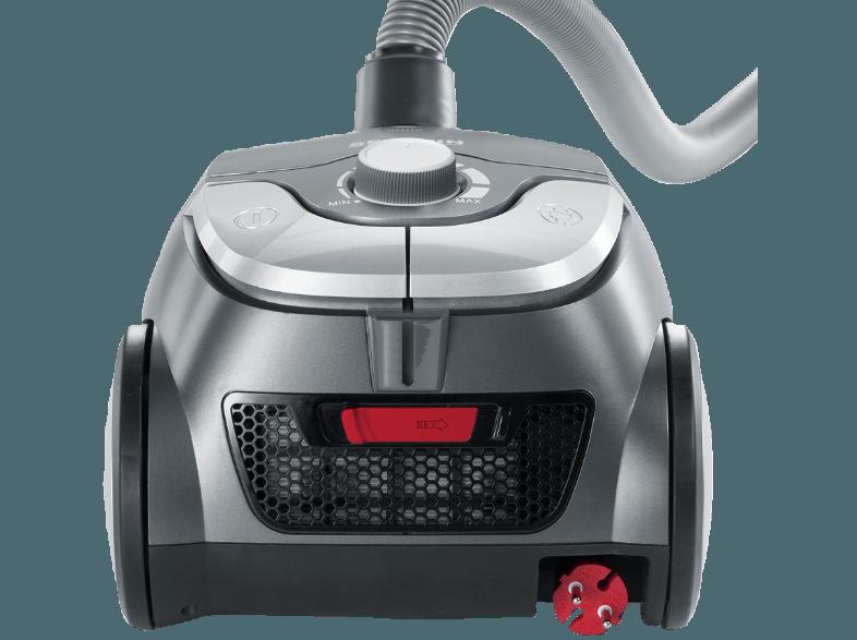 SEVERIN FLOORCARE BC 7055 (Staubsauger, Hepa 14 Filter Medium, Motorschutzfilter aus hygienischem Vlies, A, Platingrau/Granatrot)