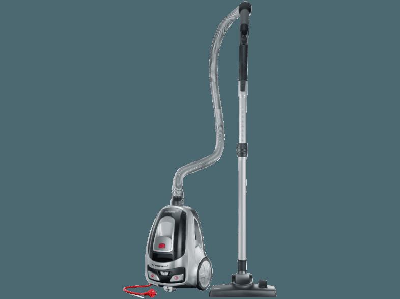 SEVERIN FLOORCARE CY 7085 (Staubsauger, Bodenstaubsauger, B, Polarsilber/Granatrot)