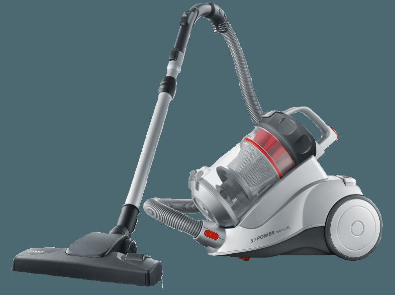 SEVERIN FLOORCARE MY 7115 (Staubsauger, Bodenstaubsauger, C, Polarsilber/Granatrot)