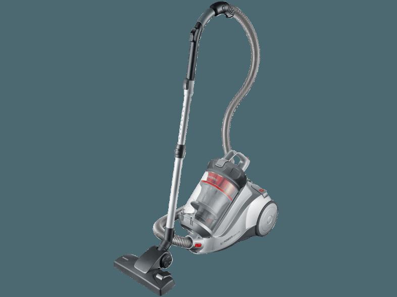 SEVERIN FLOORCARE MY 7115 (Staubsauger, Bodenstaubsauger, C, Polarsilber/Granatrot)