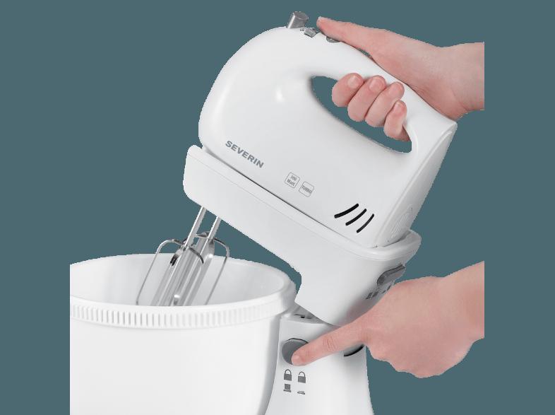 SEVERIN HM 3810 Handmixer-Set 300 Watt Weiß, SEVERIN, HM, 3810, Handmixer-Set, 300, Watt, Weiß