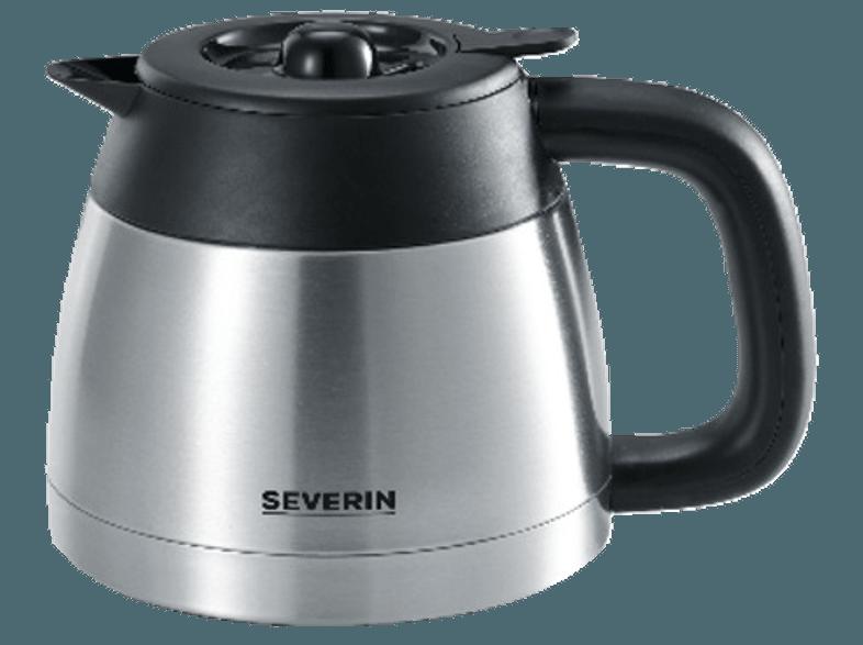 SEVERIN KA 4141 Kaffeemaschine Schwarz/Edelstahl gebürstet (Edelstahl-Thermokanne mit Durchbrühdeckel), SEVERIN, KA, 4141, Kaffeemaschine, Schwarz/Edelstahl, gebürstet, Edelstahl-Thermokanne, Durchbrühdeckel,