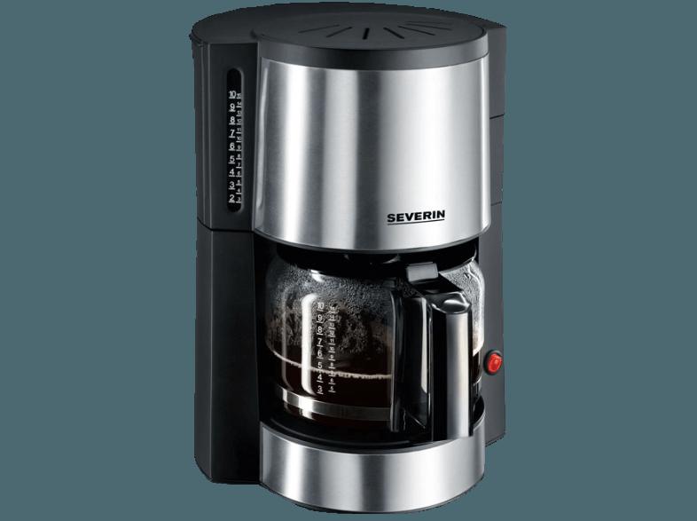 SEVERIN KA 4312 Kaffeemaschine Edelstahl/Schwarz (Glaskanne)