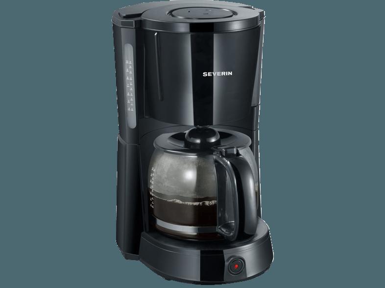 SEVERIN KA 4491 Kaffeemaschine Schwarz (Glaskanne mit Frischwasserskala), SEVERIN, KA, 4491, Kaffeemaschine, Schwarz, Glaskanne, Frischwasserskala,