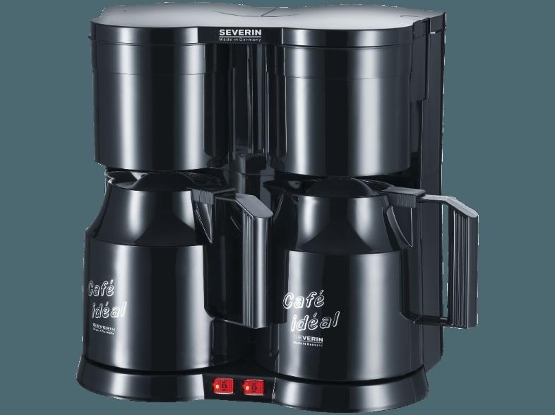 SEVERIN KA 5828 Duo Kaffeemaschine Schwarz (Thermokanne)