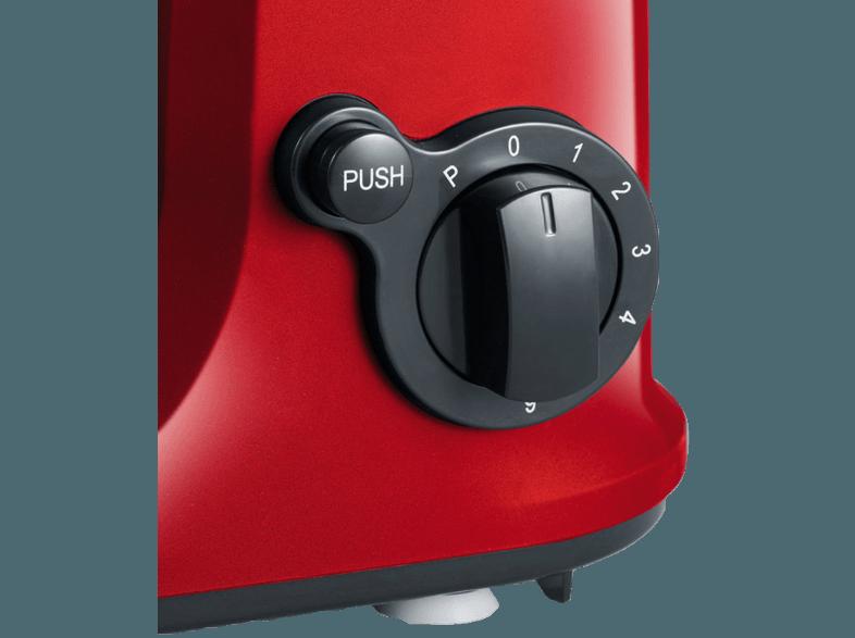 SEVERIN KM 3891 Küchenmaschine Rot Metallic(Bis zu 500 Watt, 4 Liter)