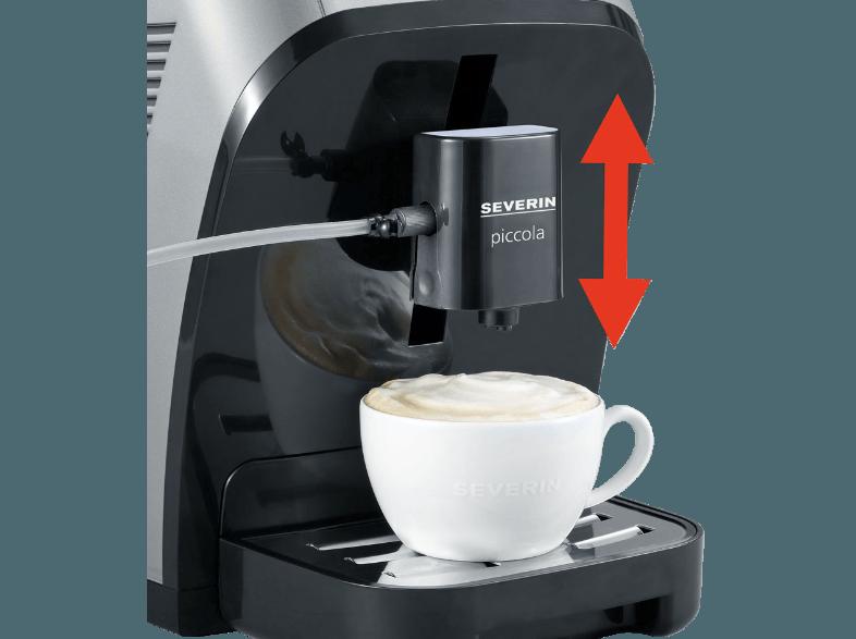 SEVERIN KV 8061 Espresso-/Kaffeevollautomat (Keramik-Scheibenmahlwerk, 1.35 Liter, Silber/Metallic/Schwarz), SEVERIN, KV, 8061, Espresso-/Kaffeevollautomat, Keramik-Scheibenmahlwerk, 1.35, Liter, Silber/Metallic/Schwarz,