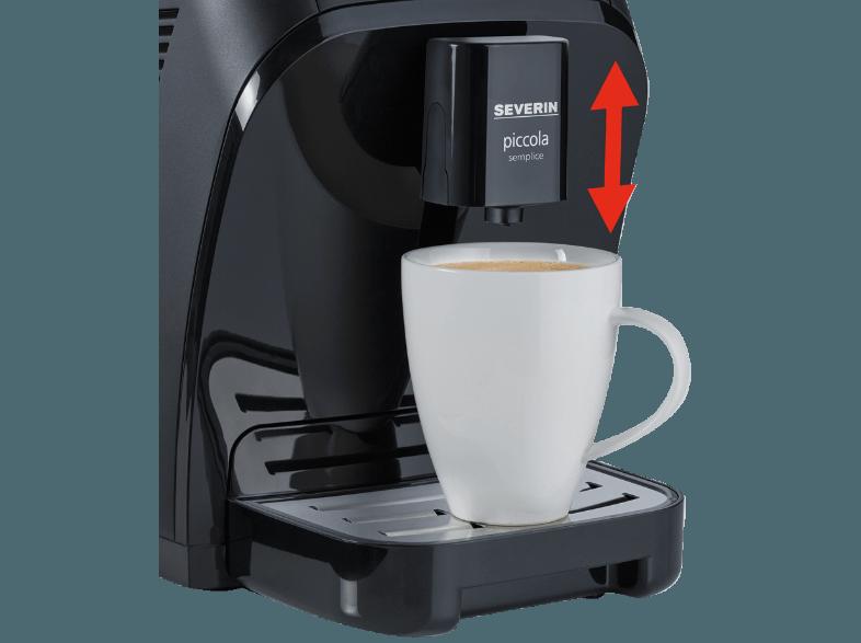 SEVERIN KV 8080 Kaffeevollautomat (Keramik-Scheibenmahlwerk, 1.35 Liter, Schwarz), SEVERIN, KV, 8080, Kaffeevollautomat, Keramik-Scheibenmahlwerk, 1.35, Liter, Schwarz,