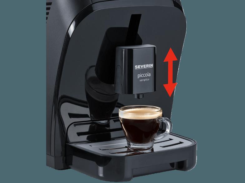 SEVERIN KV 8080 Kaffeevollautomat (Keramik-Scheibenmahlwerk, 1.35 Liter, Schwarz)