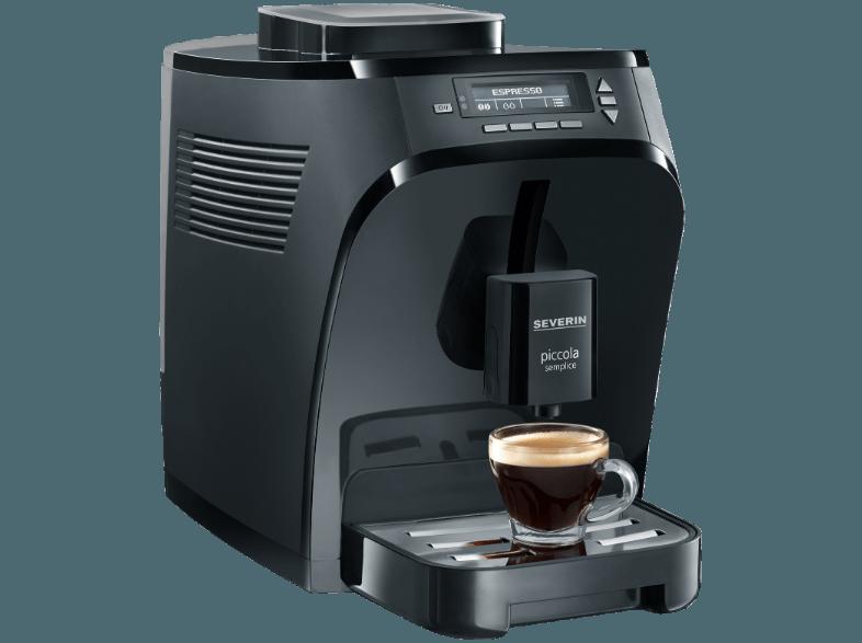 SEVERIN KV 8080 Kaffeevollautomat (Keramik-Scheibenmahlwerk, 1.35 Liter, Schwarz), SEVERIN, KV, 8080, Kaffeevollautomat, Keramik-Scheibenmahlwerk, 1.35, Liter, Schwarz,