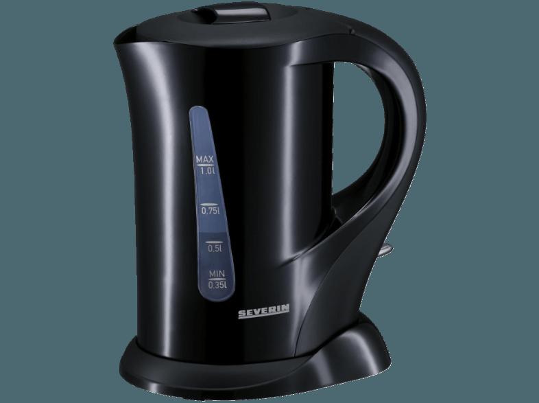 SEVERIN WK 3363 Wasserkocher Schwarz (1000 Watt, 1 Liter)