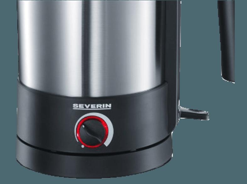 SEVERIN WK 3369 Wasserkocher Edelstahl/Schwarz (1800 Watt, 1.5 Liter)