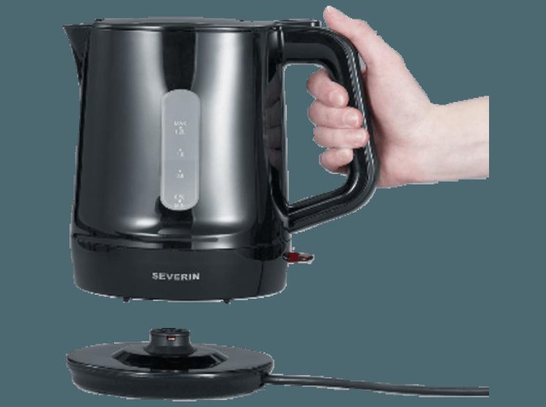 SEVERIN WK 3381 Wasserkocher Schwarz (1500 Watt, 1.2 Liter)