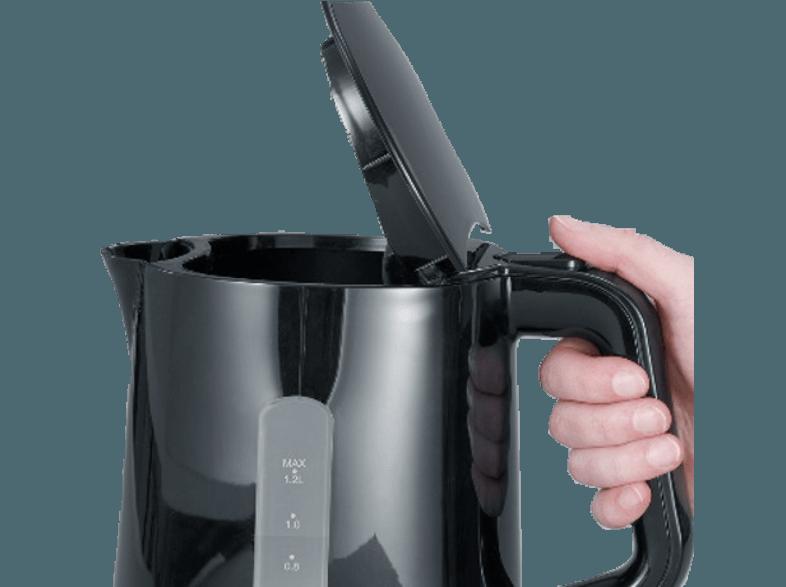 SEVERIN WK 3381 Wasserkocher Schwarz (1500 Watt, 1.2 Liter)