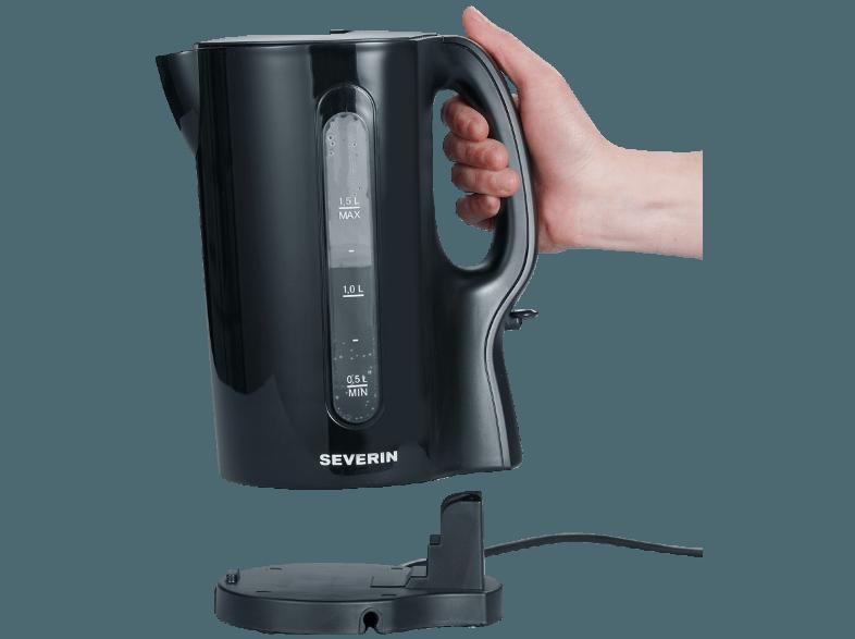 SEVERIN WK 3387 Wasserkocher Schwarz (2200 Watt, 1.5 Liter)