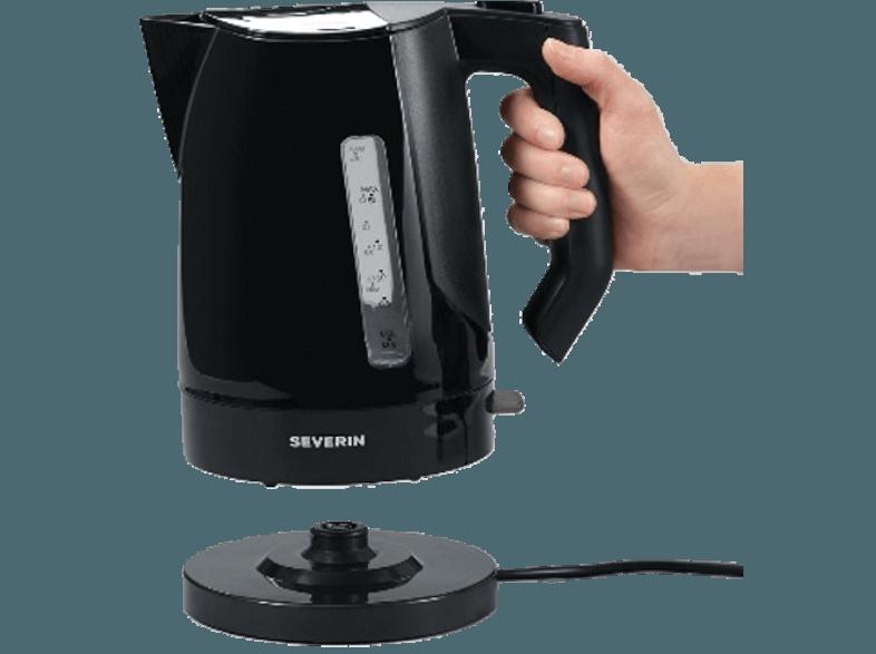 SEVERIN WK 3391 Wasserkocher Schwarz (2200 Watt, 1.5 Liter)