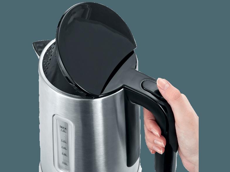 SEVERIN WK 3460 Wasserkocher Edelstahl/Schwarz (2400 Watt, 1.5 Liter), SEVERIN, WK, 3460, Wasserkocher, Edelstahl/Schwarz, 2400, Watt, 1.5, Liter,