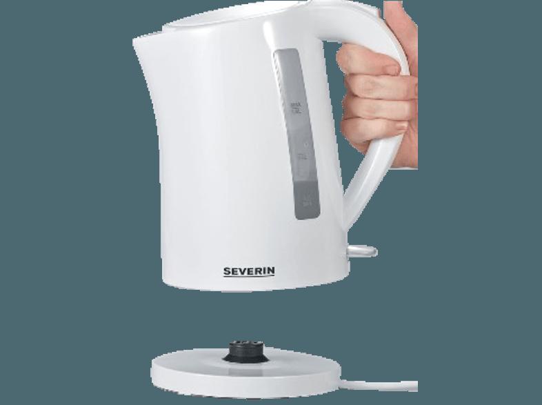 SEVERIN WK 3495 Wasserkocher Weiß (2200 Watt, 1.5 Liter)