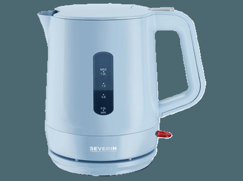 SEVERIN WK 9724 Wasserkocher Hellblau/Grau (1500 Watt, 1.2 Liter), SEVERIN, WK, 9724, Wasserkocher, Hellblau/Grau, 1500, Watt, 1.2, Liter,