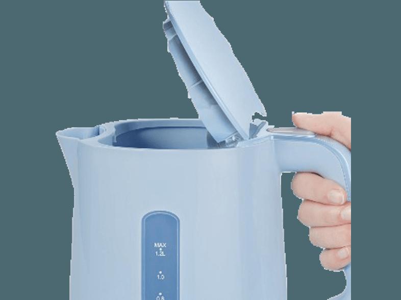 SEVERIN WK 9724 Wasserkocher Hellblau/Grau (1500 Watt, 1.2 Liter)