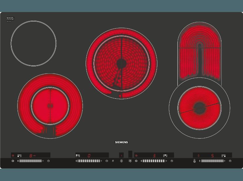 SIEMENS ET801SC11 Elektro-Kochfeld (792 mm breit, 4 Kochfelder)