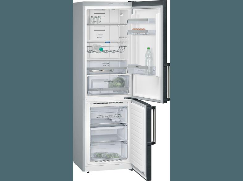 SIEMENS KG36NXX40 Kühlgefrierkombination (172 kWh/Jahr, A   , 1860 mm hoch, Chrom)