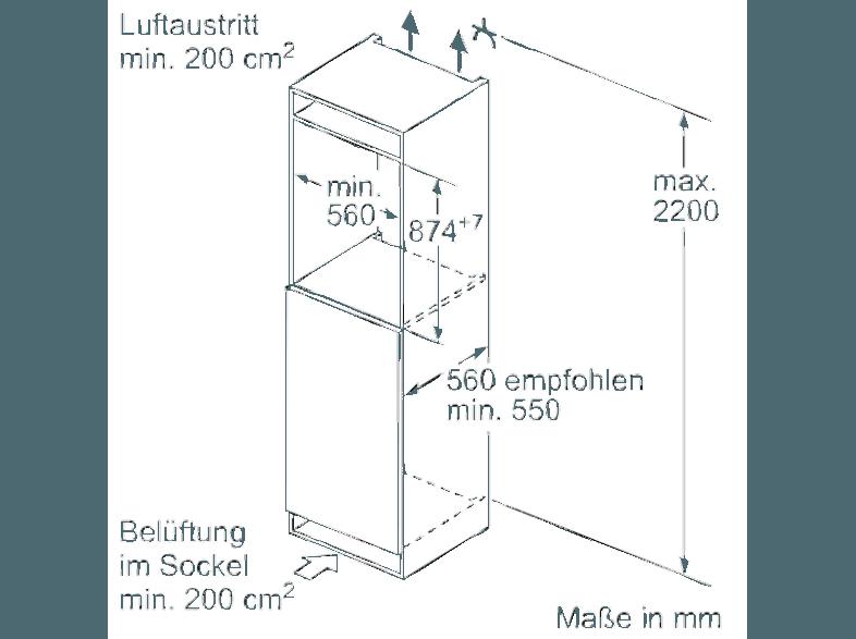 SIEMENS KI21RVF30 Kühlschrank (97 kWh/Jahr, A  , 874 mm hoch, Weiß)