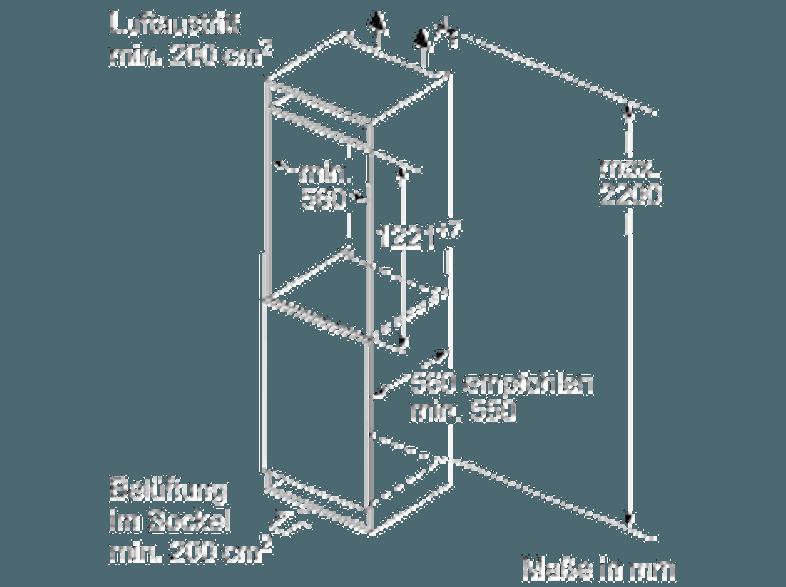 SIEMENS KI42LAD30 Kühlschrank (180 kWh/Jahr, A  , 1221 mm hoch, Weiß), SIEMENS, KI42LAD30, Kühlschrank, 180, kWh/Jahr, A, , 1221, mm, hoch, Weiß,