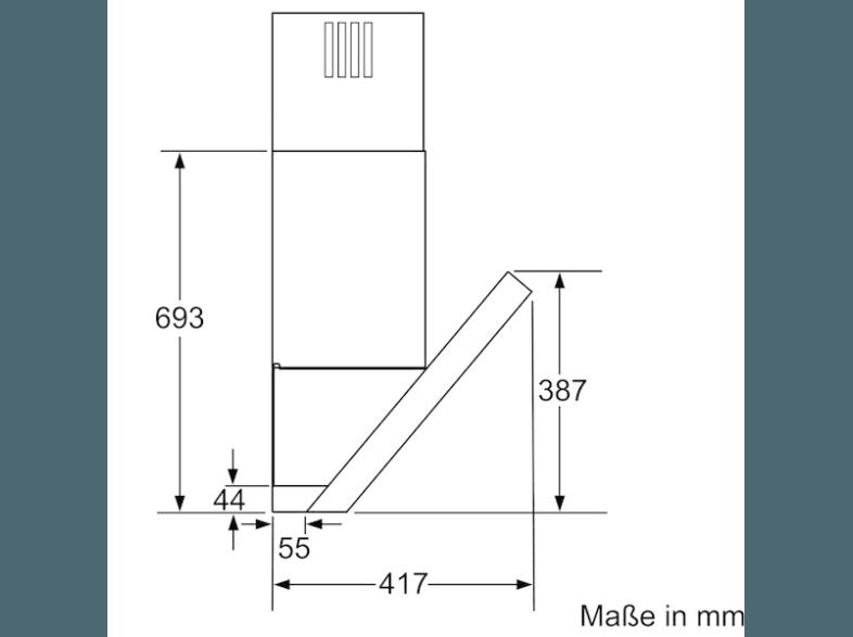 SIEMENS LC98KA572 Dunstabzugshaube (417 mm tief)