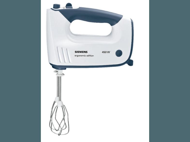 SIEMENS MQ 96440 Handmixer 450 Watt Weiß/Blau, SIEMENS, MQ, 96440, Handmixer, 450, Watt, Weiß/Blau