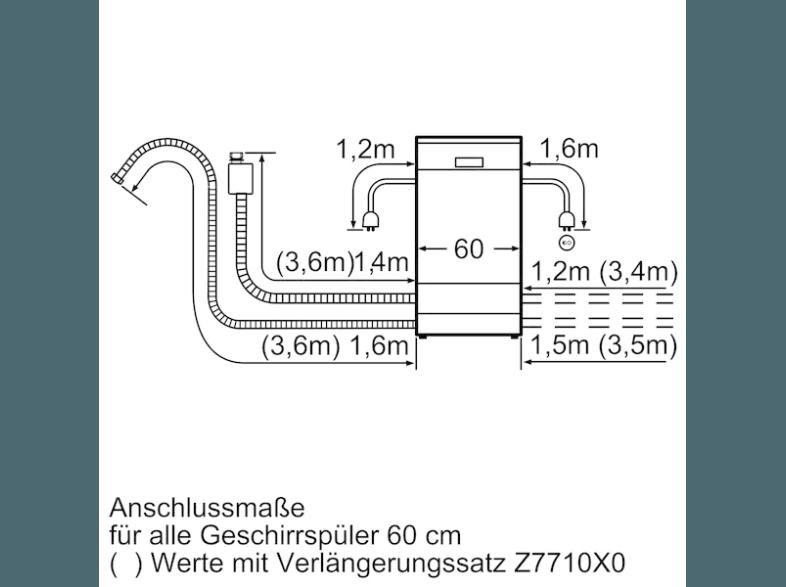 SIEMENS SN53D502EU Geschirrspüler (A , 598 mm breit, 52 dB (A), Edelstahl)