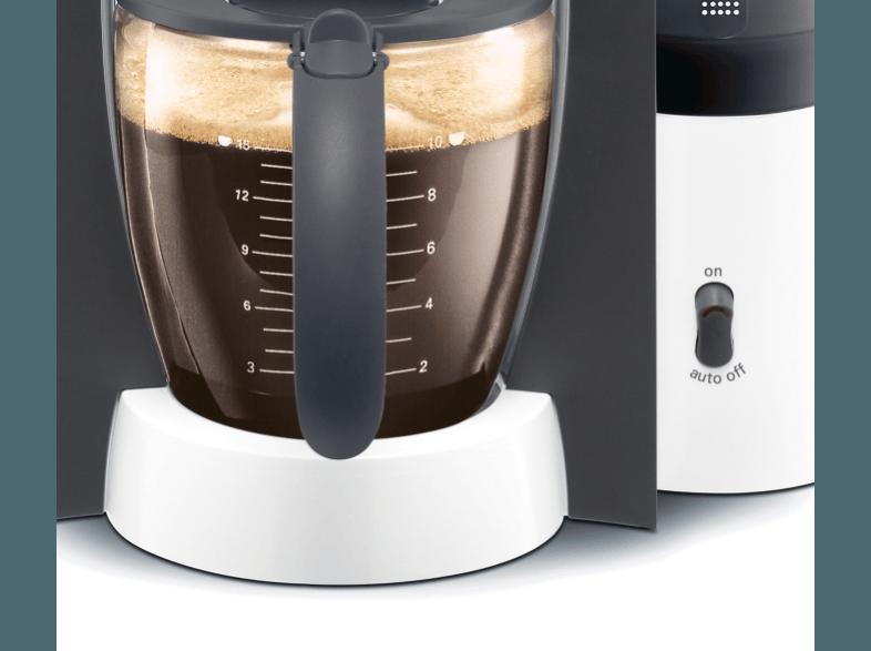 SIEMENS TC 60301 Kaffeemaschine Weiß/Dunkelgrau (Glaskanne)
