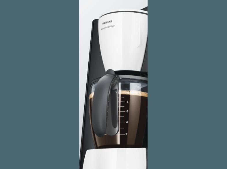 SIEMENS TC 60301 Kaffeemaschine Weiß/Dunkelgrau (Glaskanne)