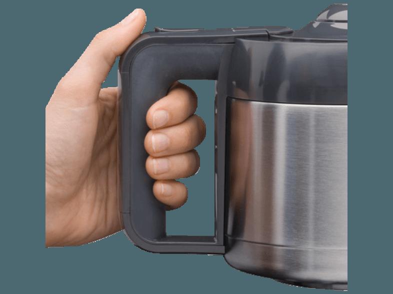 SIEMENS TC80503 Filterkaffeemaschine Schwarz/Anthrazit (doppelw. Edelstahlthermokanne mit Softgriff)